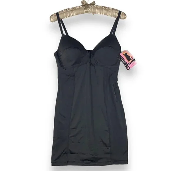 F.I.T. Inside Scoop Women's Black Shapewear Slip SZ. XL - Picture 2 of 11